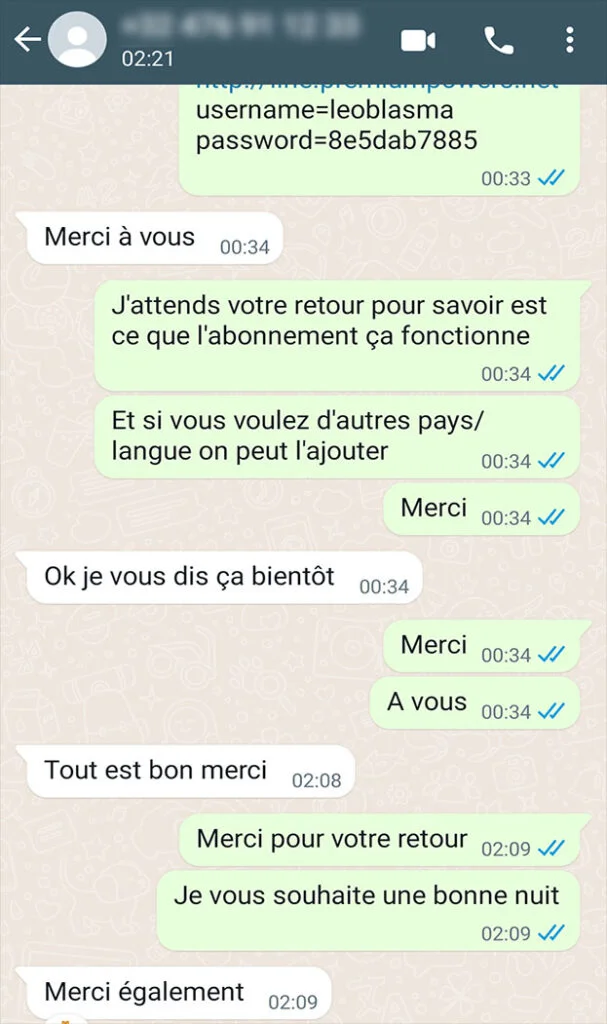 Témoignage client IPTV Foot